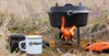 ZESTAW 04 - kociołek żeliwny ft9-t Dutch Oven 7,5L + uchwyt do pokrywek Petromax