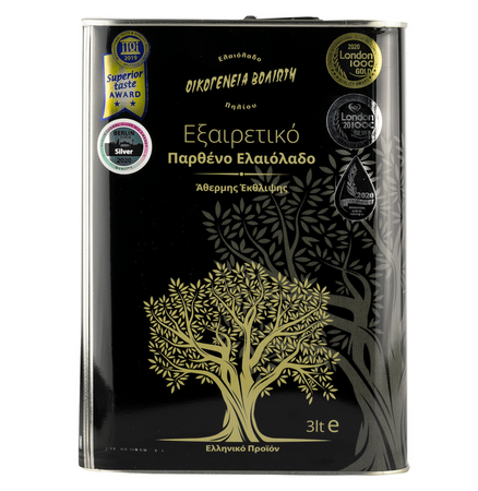 Grecka oliwa z oliwek extra virgin Voliotis Family – puszka 3l