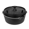 Duży żeliwny garnek Petromax ft12-t z płaskim dnem 10,8l 